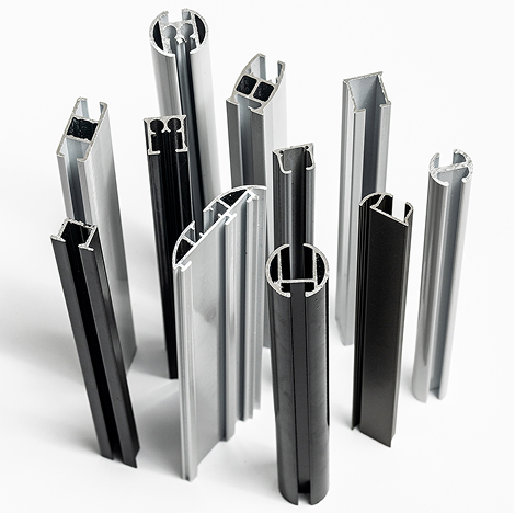 Grande gamme d'échantillons de rails Forest, plusieurs modèles en aluminium disponibles